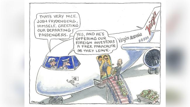 Treasurer Josh Frydenberg. Cartoon: John Spooner