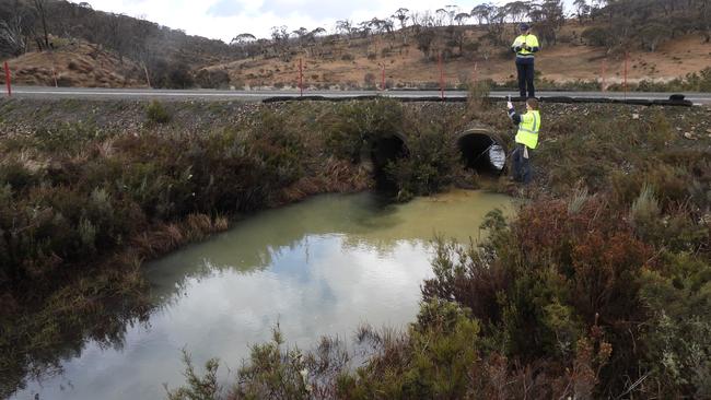 The EPA found there wasn’t adequate erosion management at the roadwork sites, despite warnings from EPA officers. Picture: EPA