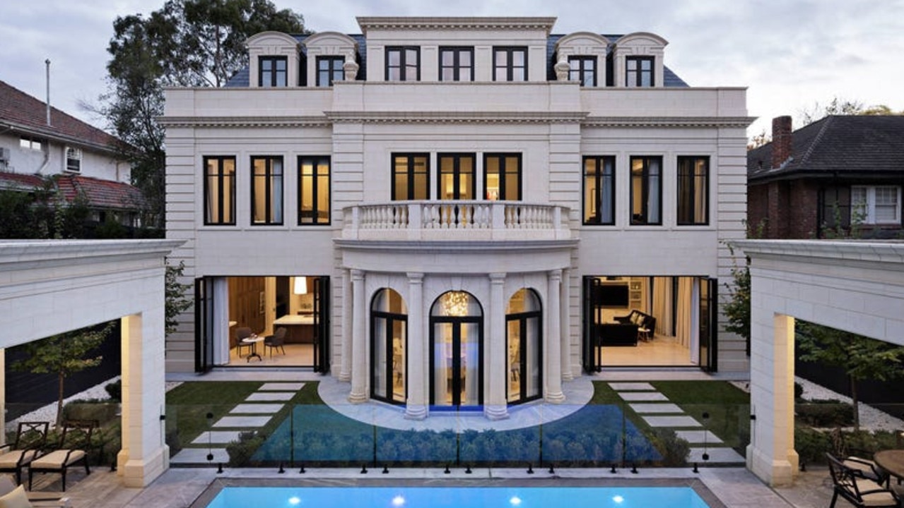 The extravagant abode at 28 Grange Rd, Toorak, is for sale for $22m-$24m.