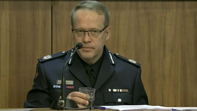 Victoria Police Assistant Commissioner Neil Paterson gave evidence on day one of the Royal Commission.