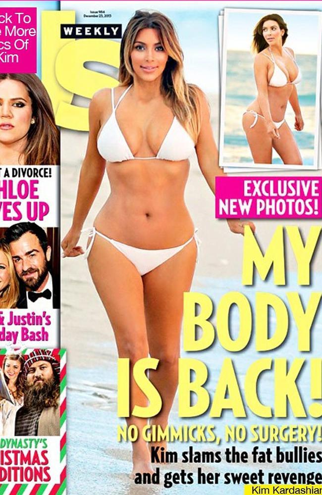 Kardashian on the cover of Us Weekly. Picture: Us Weekly 