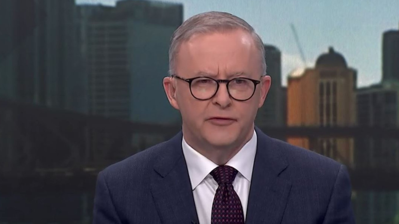 Anthony Albanese on ABC Insiders earlier today. Picture: ABC