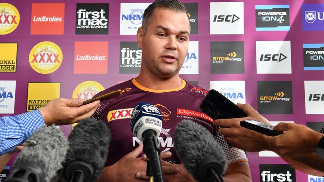 Broncos coach Anthony Seibold. Picture: AAP