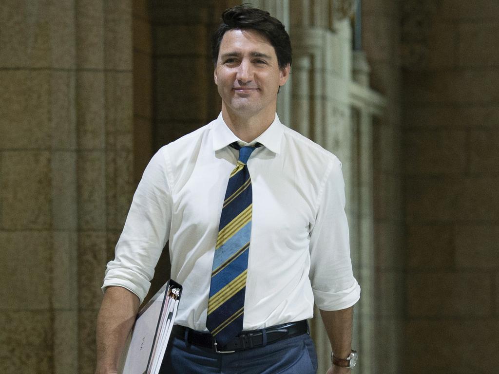Canadian Prime Minister Justin Trudeau has spent the past two years working on making recreational cannabis legal. Picture: Adrian Wyld/The Canadian Press via AP