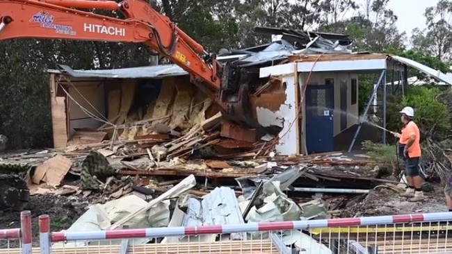 St Andrews Lutheran College at Tallebudgera has dismantled one of its earliest classrooms, a small demountable.