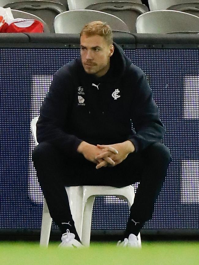 The Blues aren’t concerned about Blue Harry McKay’s injury. Picture: Michael Willson/AFL Photos