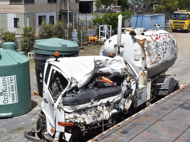 First pictures of mangled truck as man charged over fatal ambulance crash