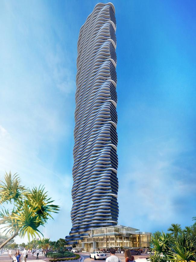 Plans for the Gold Coast tallest building, Spirit, released by developers Forise Holdings.