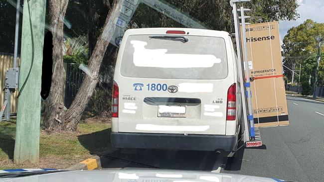 Deception Bay Road Police Unit officers spotted this van driving around a suburban street in April.