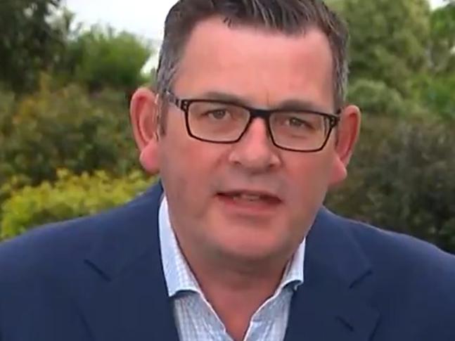 Victorian Premier Daniel Andrews says visitors to Victoria will be able to do home quarantine for less than 14 days. Picture: Channel7