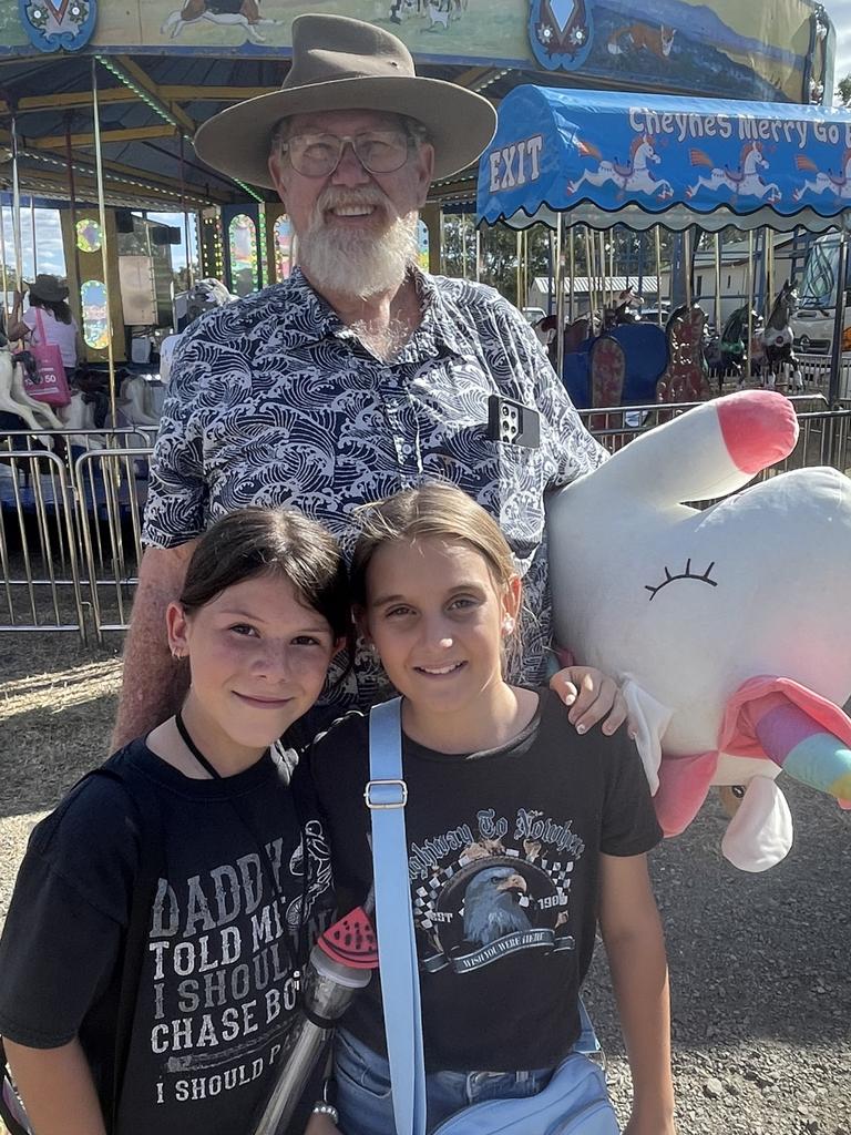 David Weder, Gabby Blackley and Roxy French enjoyed the 2023 Bundaberg Show.