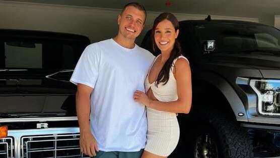 Kayla Itsines with her new boyfriend Jae Woodroffe. Picture: Instagram.