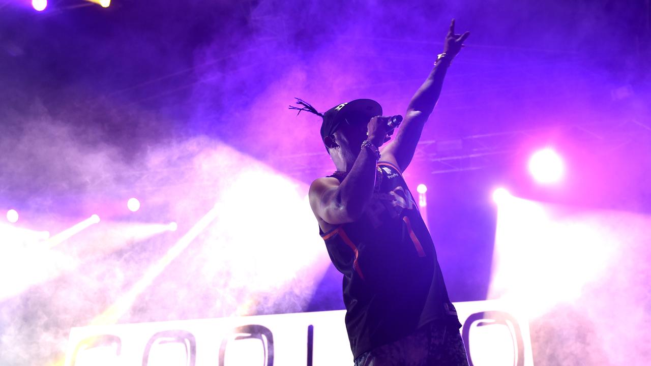 Townsville Groovin the Moo. Coolio performs. Picture: Evan Morgan