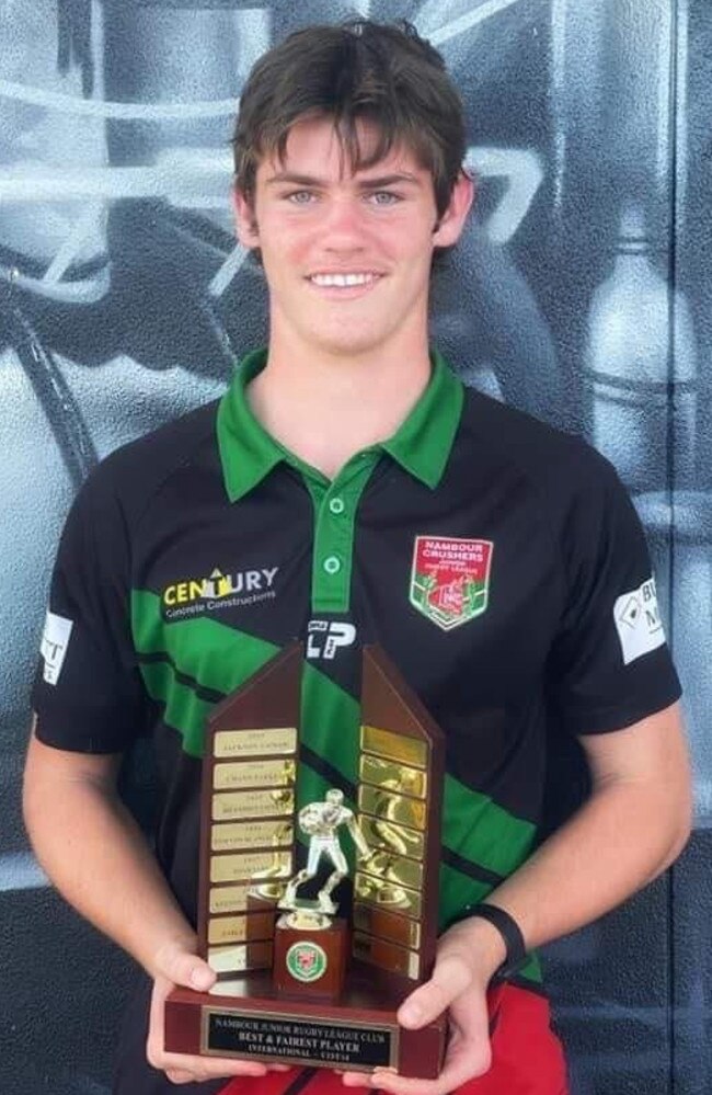 Benjamin Hunter, 16, died when a car struck him on Image Flat Rd, near Nambour, as he walked home from the gym.