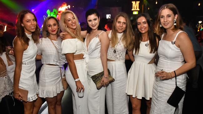 Jess Mason-Cox, Lara Sorrentino, Sarah Garner, Georgia Johnson, Anna Kimberley, Brooke Curry and Anna Grohn.