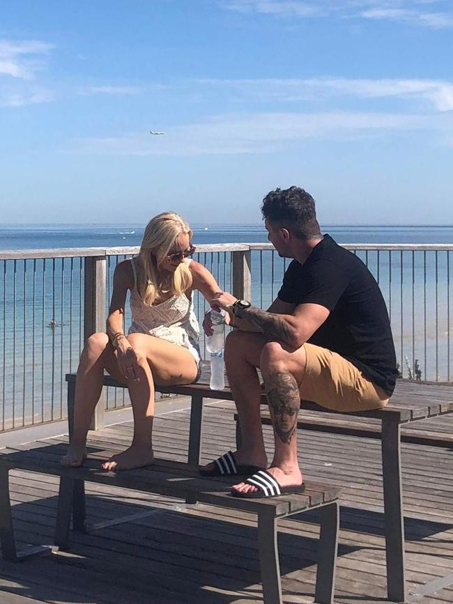 Whispers of sizzling hot chemistry between Tommy Little and Carrie Bickmore swirl. Picture: Supplied