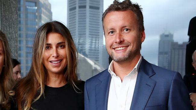 Jodhi Meares and Sam McKay at the launch of Damon Kitney's book 'The Price of Fortune: The Untold Story of Being James Packer' in Sydney. Picture: Hollie Adams