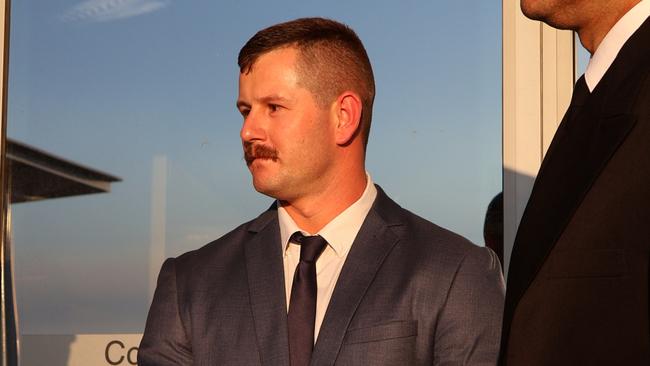 Luke MacMaster outside the Defence Force Magistrates Court in Canberra in April. Picture: Blake Foden