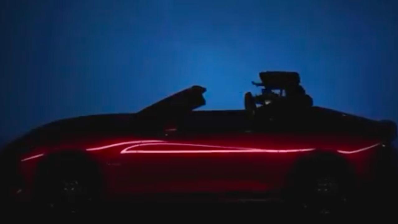 MG has released teaser images of its upcoming convertible.