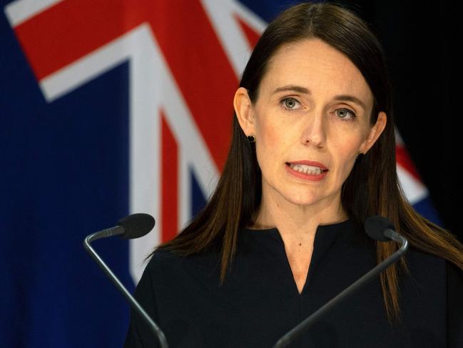 New Zealand's Prime Minister Jacinda Ardern speaks about a public holiday on September 26 to mark the death of Britain's Queen Elizabeth II during a press conference at the Parliament in Wellington on September 12, 2022. (Photo by Marty MELVILLE / AFP)