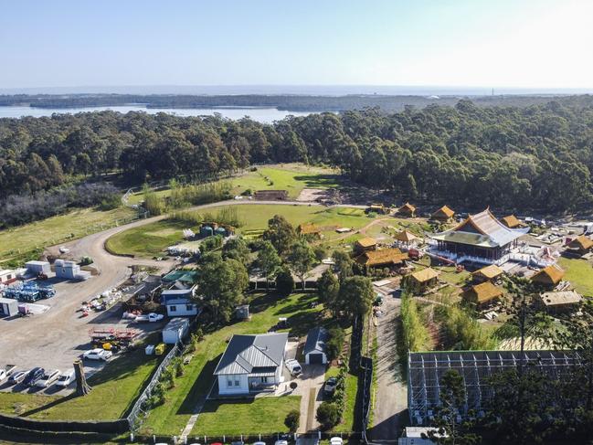 Marvel’s ‘Shang-Chi and the Legend of the Ten Rings’ film set comes to life in Sydney’s western suburbs. Picture: Supplied