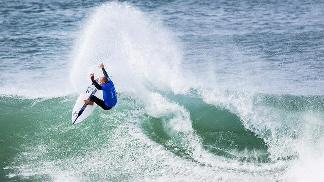 World Champion Kelly Slater while surfing in South Africa in 2017 Picture: WSL