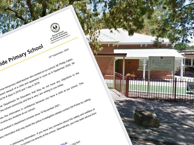 A letter to parents at Burnside Primary School.