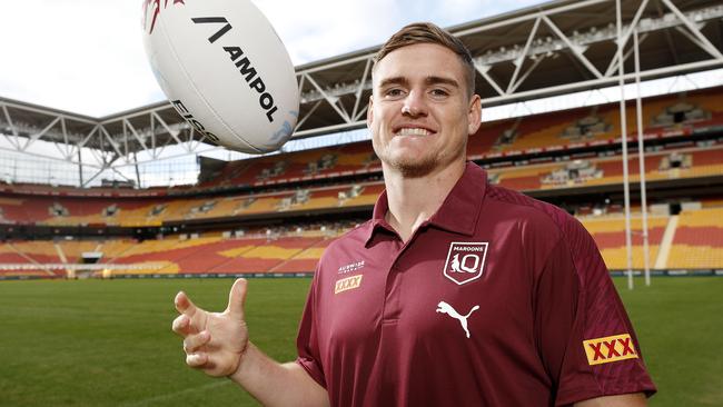 AJ Brimson will play in Origin I, but won’t line up in the No.1 jersey. Picture: Josh Woning