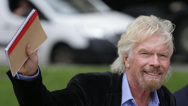 Richard Branson shared some sage advice with Kim Teo. Picture: AFP