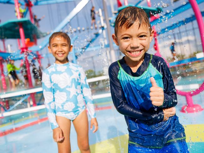 Children enjoy the brand new facilities at SWELL Palmerston. Picture: Charlie Bliss