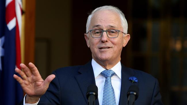 Malcolm Turnbull in Canberra yesterday. Picture: Kym Smith