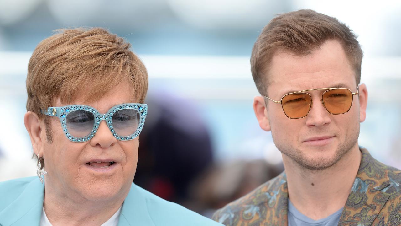 Elton John and his fictional doppelganger, Taron Egerton Picture: Matrix