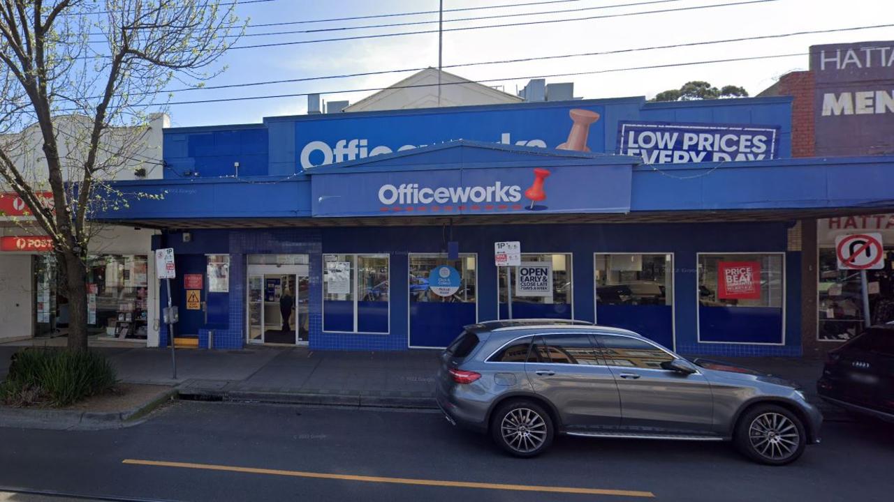 Officeworks Elsternwick where the incident took place. It is in the heart of a large Jewish community in Melbourne.