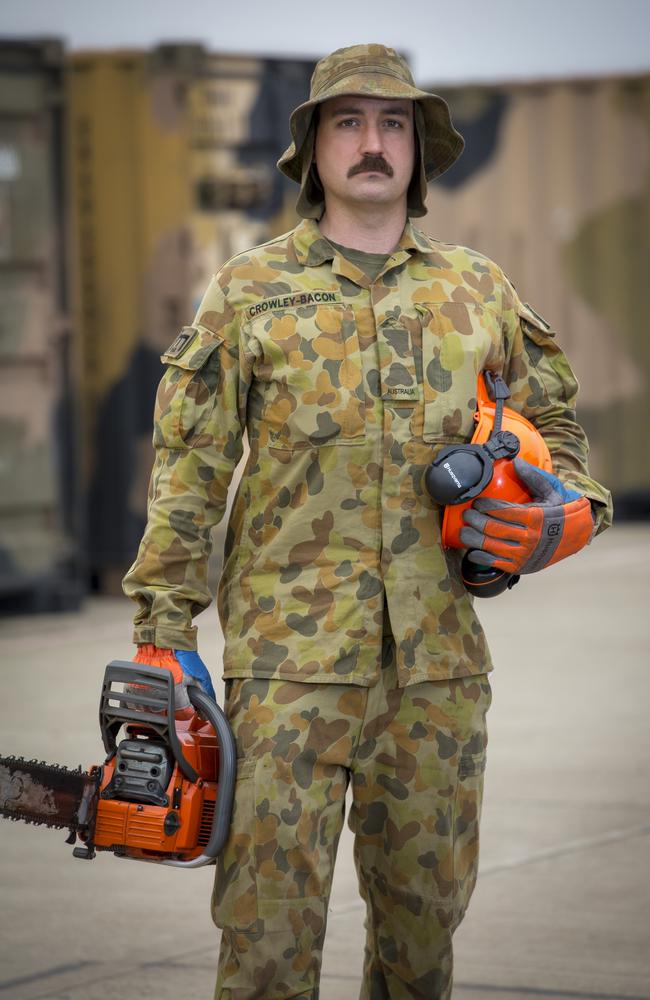 Australian Army Combat Engineer, Sapper Patrick Crowley-Bacon from the 5th Engineer Regiment, deployed in support of Operation Bushfire Assist.