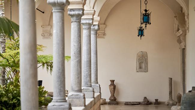 An airy walkway at the hotel.