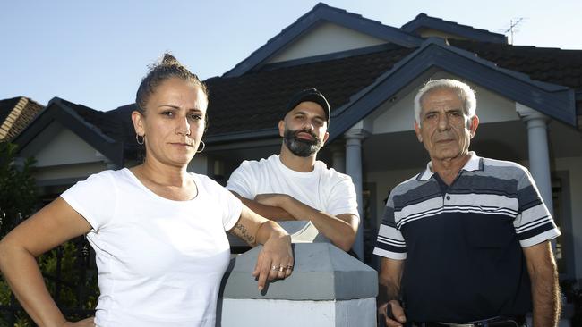 Carol and Steven Salloum with their father Michael want safety to ramp up on Blaxcell St. Picture: John Appleyard