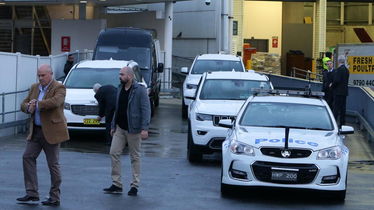 A huge police contingent was waiting to escorts the royals at Sydney Airport. Credit: Matrix