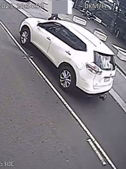 A white Nissan X-Trail SUV was travelling along Main Road East on the morning of November 15. Picture: Supplied