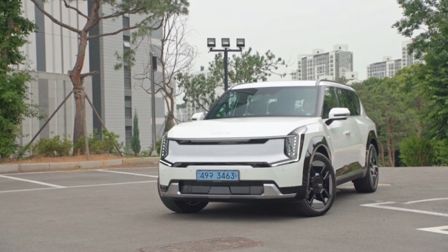 Kia EV9 electric SUV driven