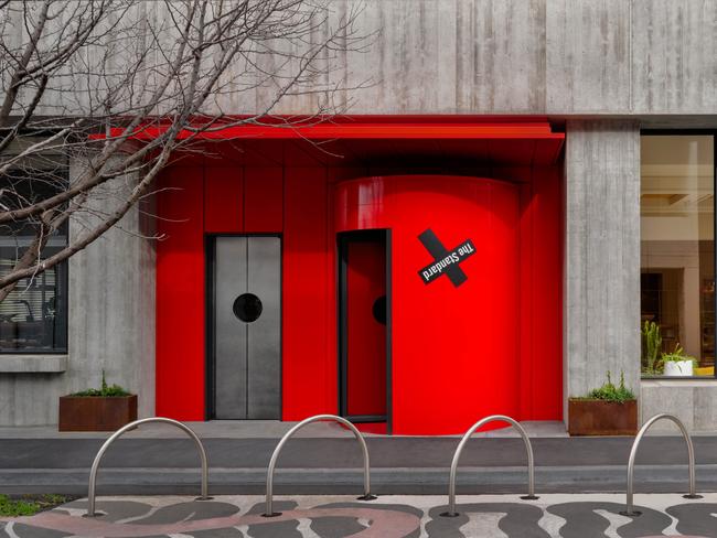 Entrance to the  StandardX hotel in Fitzroy, Melbourne.