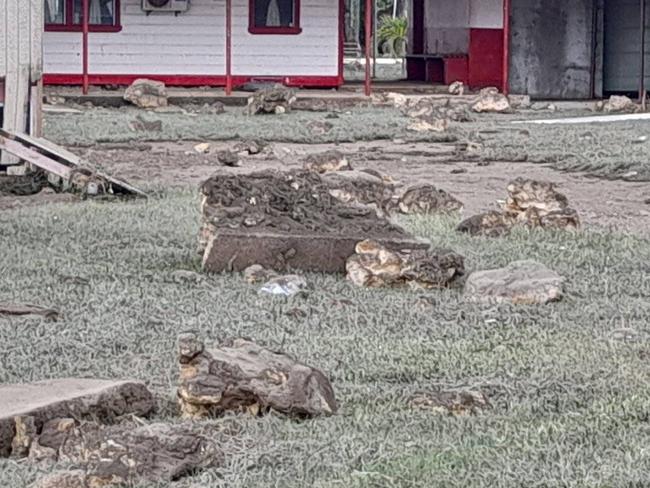 Photos show the devastation in Tonga after the Pacific Island nation was struck by a tsunami caused by the eruption of an underwater volcano. Picture: Facebook