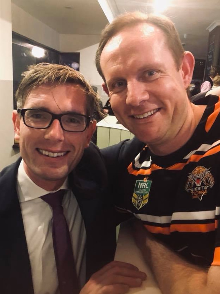 Dominic Perrottet with Inner West Council mayor Darcy Byrne in 2019.
