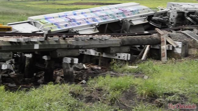 Ballast train derails