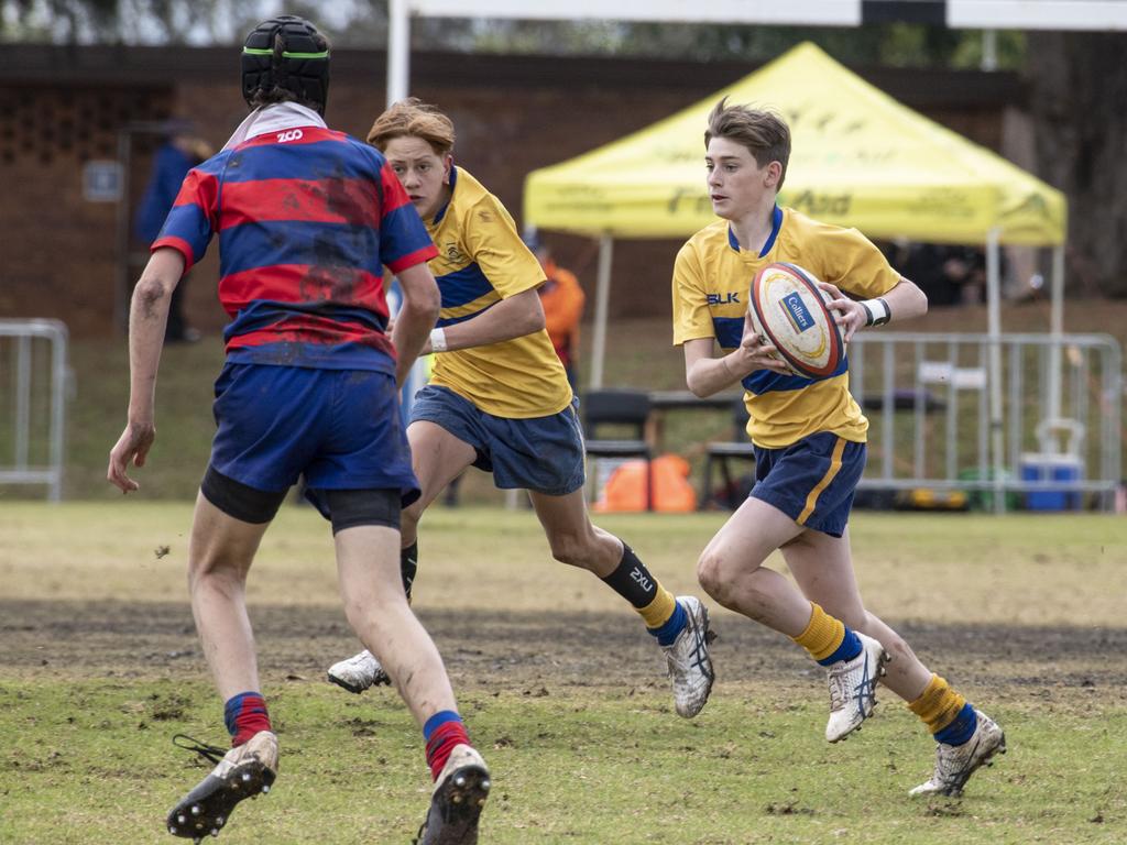 14As Downlands vs TGS. O'Callaghan Cup day at Downlands College. Saturday, August 6, 2022. Picture: Nev Madsen.