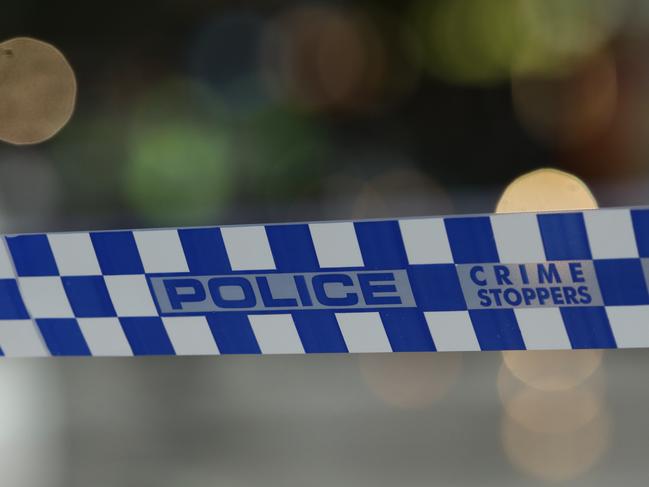 MELBOURNE, AUSTRALIA - NOVEMBER 09: A general view of Police tape on November 09, 2018 in Melbourne, Australia. A man has been shot by police after setting his car on fire and stabbing several people in Bourke St mall in Melbourne's CBD this afternoon. The man was arrested at the scene and has been taken to hospital under police guard in a critical condition. (Photo by Robert Cianflone/Getty Images)