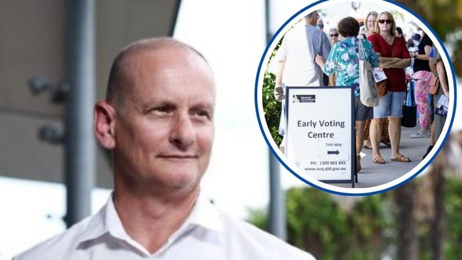 Hundreds of people flocked to early voting centres across Cairns in the first two days of pre-poll voting, reflecting the eagerness of residents to participate in this month’s state election. Picture: Brendan Radke.