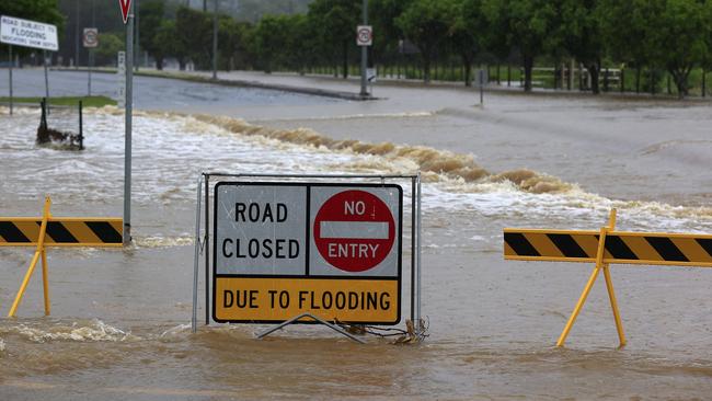 Flash flooding at Mudgeeraba. Pic: Adam Head