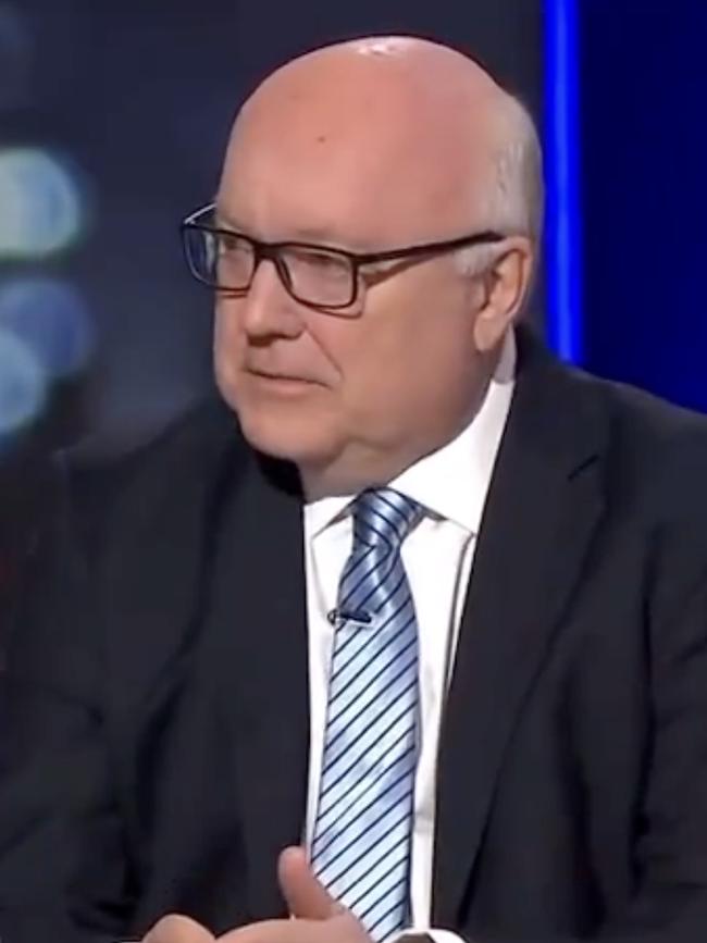Former Liberal Senator George Brandis on ABC's Q&A on Monday night.