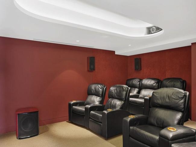 Among the deluxe features is a home theatre, gym, sauna and wet edge pool.