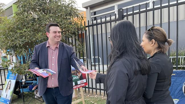 Koady Williams is running as former Camden Mayor Ashleigh Cagney's number two on the ballot paper, with the team holding the majority of votes during early counting in the ward. Picture: Supplied
